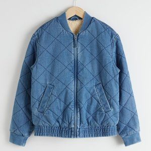 Padded Organic Cotton Denim Jacket